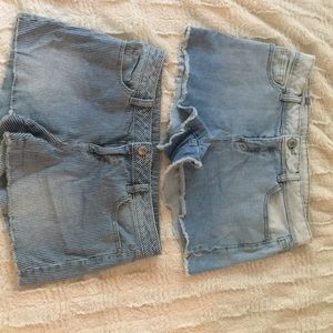 2 pairs of jean shorts ☀️